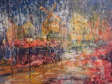 Print of Abstract Cities Paintings by Valeriy Lutsenko