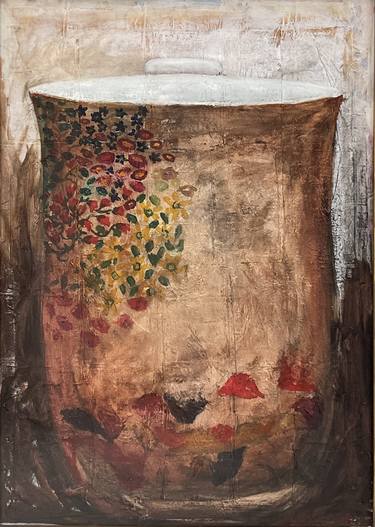 Original Abstract Still Life Paintings by leela logan