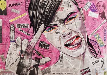 Original Pop Art People Paintings by Conrad Crispin Jones