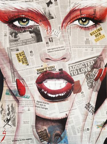 Print of Pop Art Portrait Collage by Conrad Crispin Jones