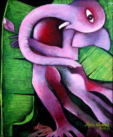 Print of Surrealism Love Paintings by papia ghoshal