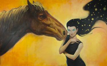 Print of Horse Paintings by DIEGO JIMENO