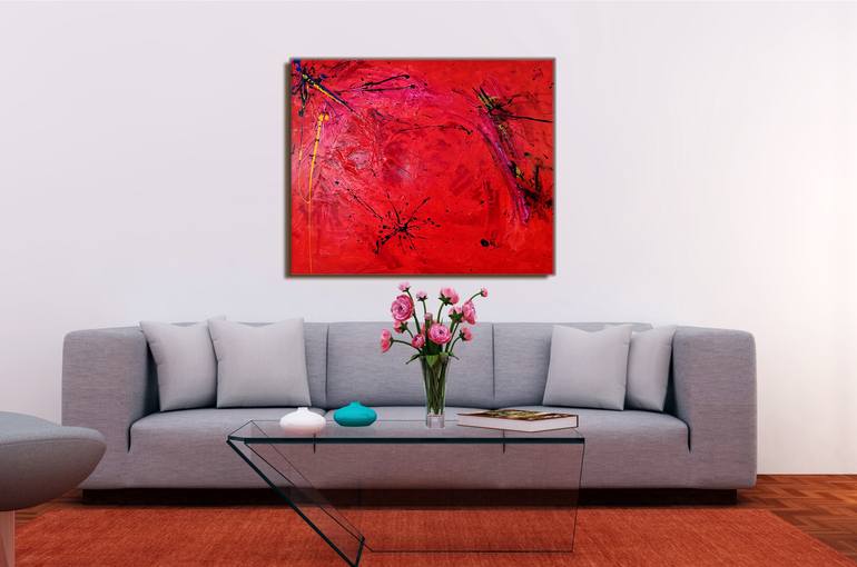 Armonie in Rosso Painting by Michael The Colorist | Saatchi Art