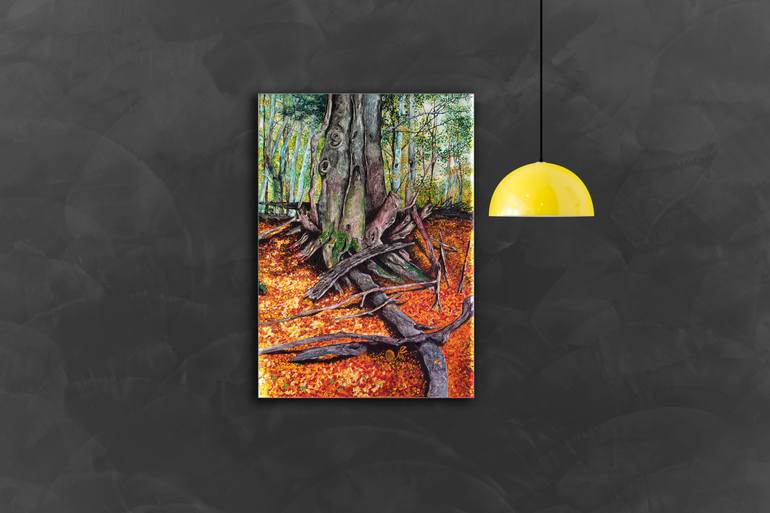 Original Abstract Expressionism Landscape Painting by Michael The Colorist
