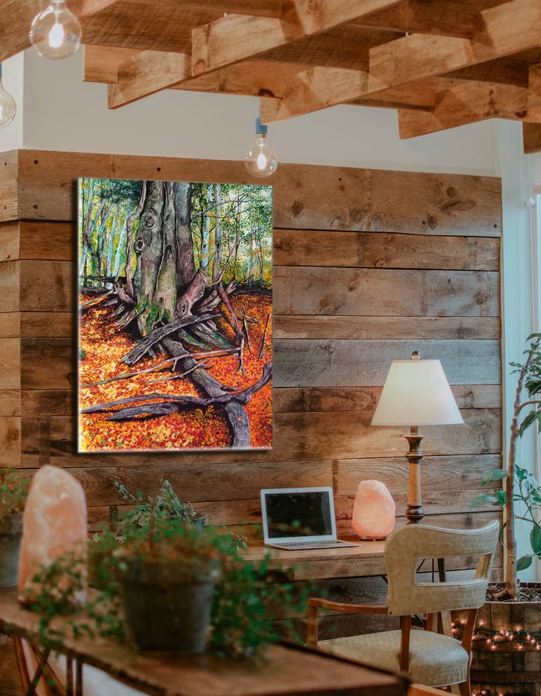 Original Abstract Expressionism Landscape Painting by Michael The Colorist