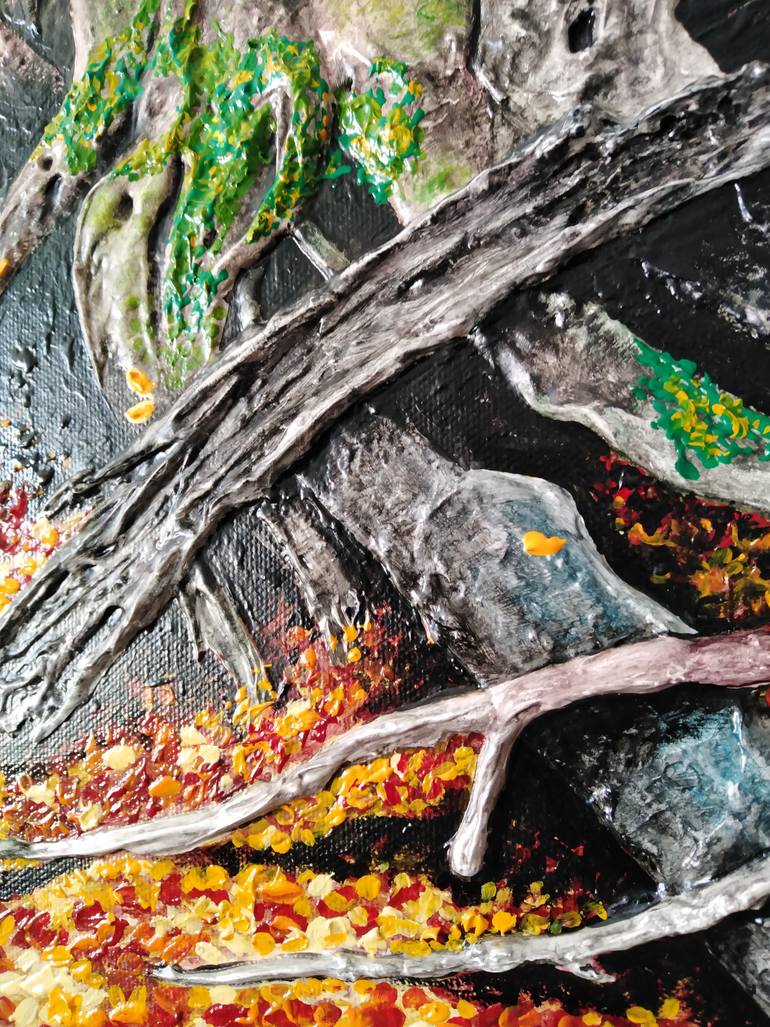 Original Abstract Expressionism Landscape Painting by Michael The Colorist