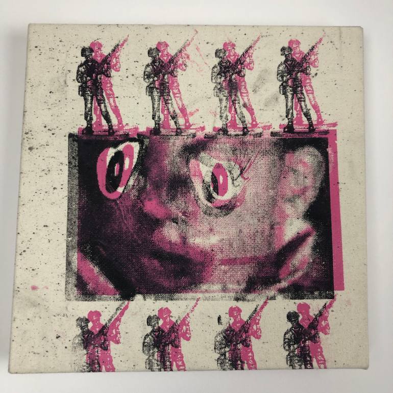 Original Dada Abstract Painting by Ida Golebiowska