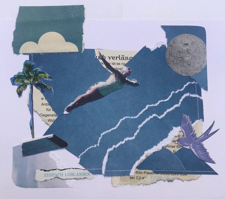 Original Conceptual Sports Collage by Valeria Velt