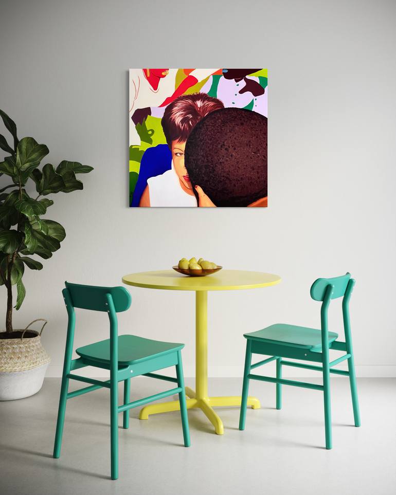 Original Color Field Painting People Painting by Tony  Smith