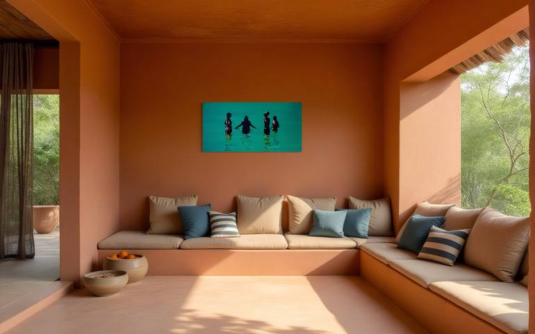Original Conceptual People Painting by Tony  Smith