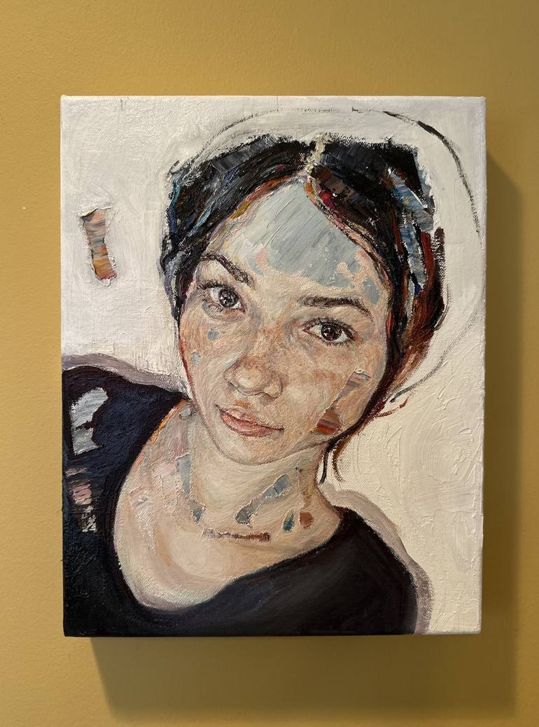 Original Abstract Portrait Painting by Marisa Regante