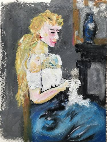 Original Impressionism Women Paintings by Roger Deason