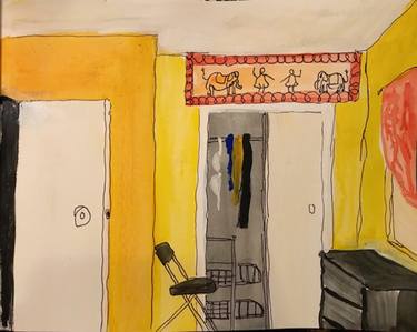 Original Expressionism Interiors Paintings by Roger Deason