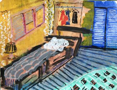 Original Expressionism Interiors Paintings by Roger Deason