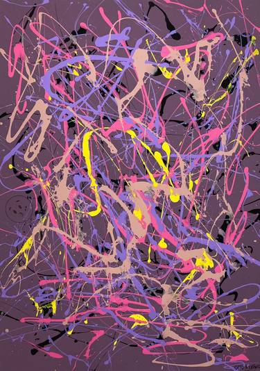 Original Abstract Expressionism Abstract Painting by Gero Eaton