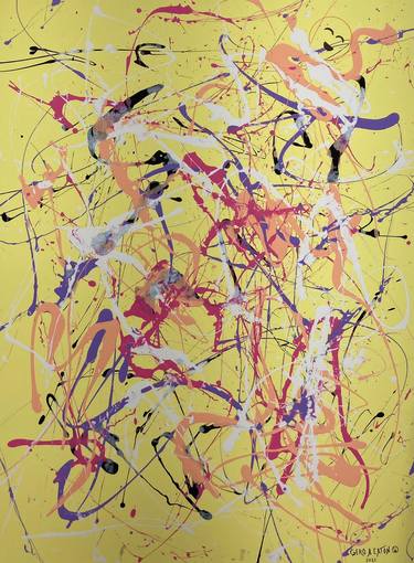 Original Abstract Expressionism Abstract Painting by Gero Eaton