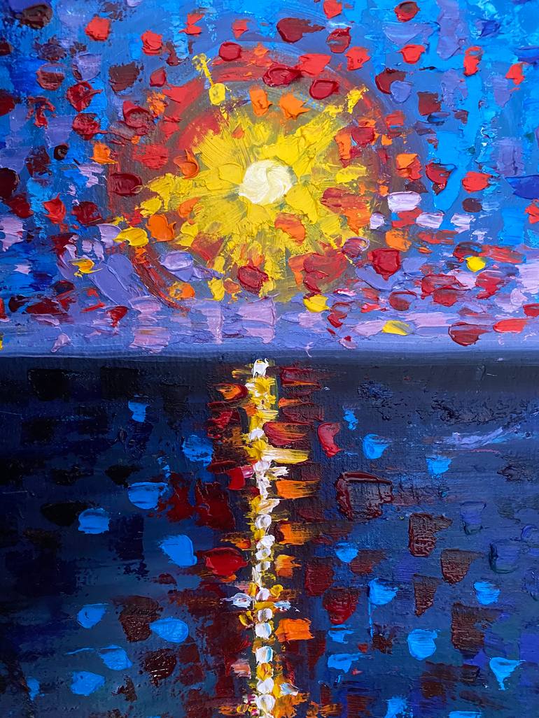 Original Abstract Landscape Painting by Oksana Berulina