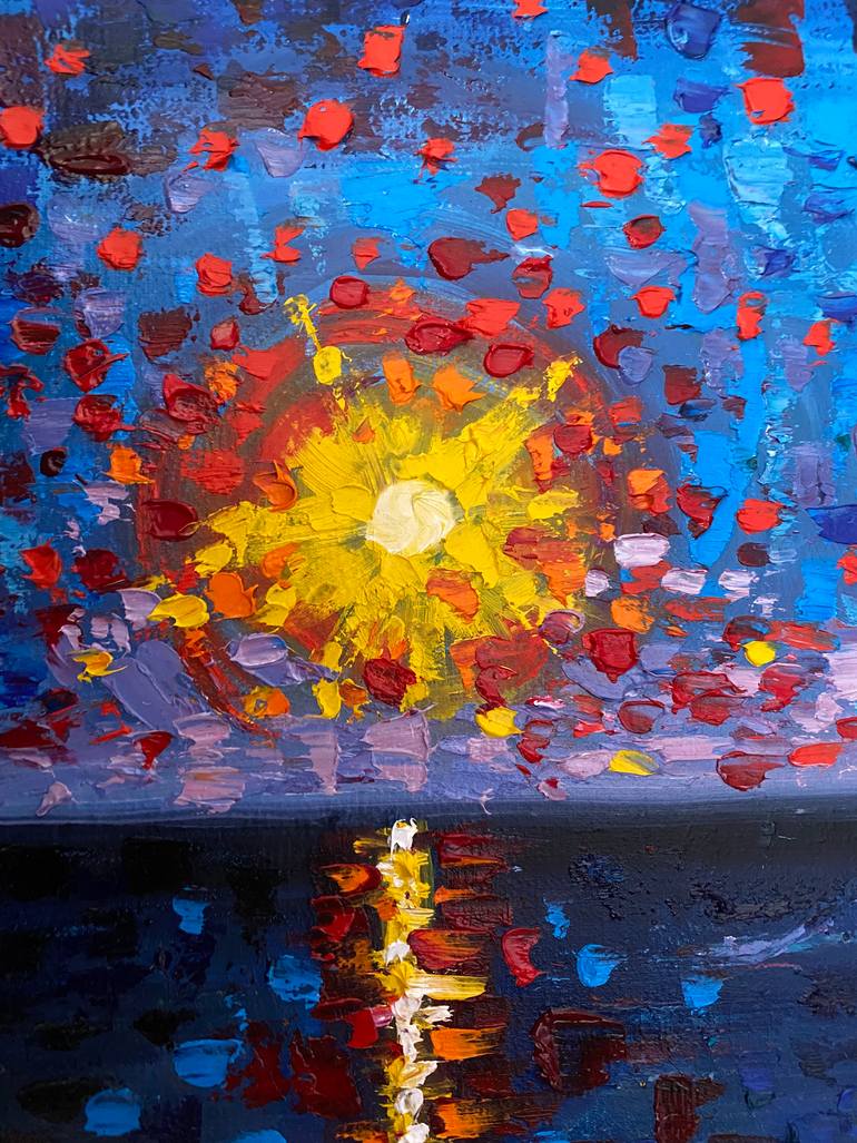 Original Abstract Landscape Painting by Oksana Berulina