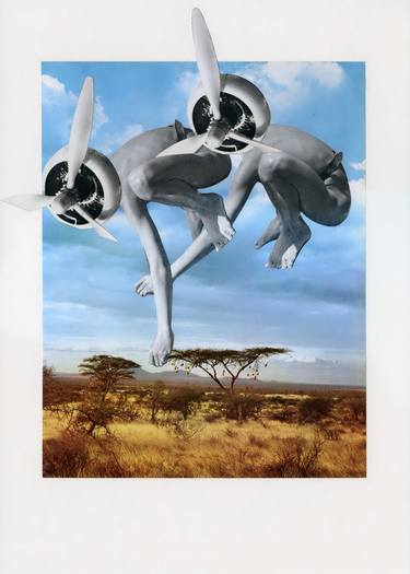 Print of Surrealism Landscape Collage by Bep Broos