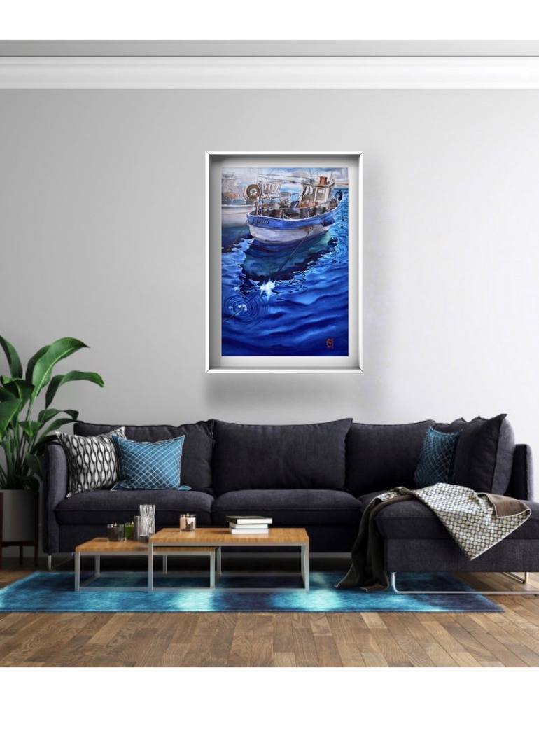 Original Impressionism Seascape Painting by Valeria Golovenkina