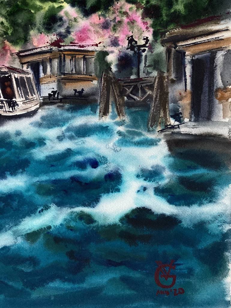 Original Realism Seascape Painting by Valeria Golovenkina