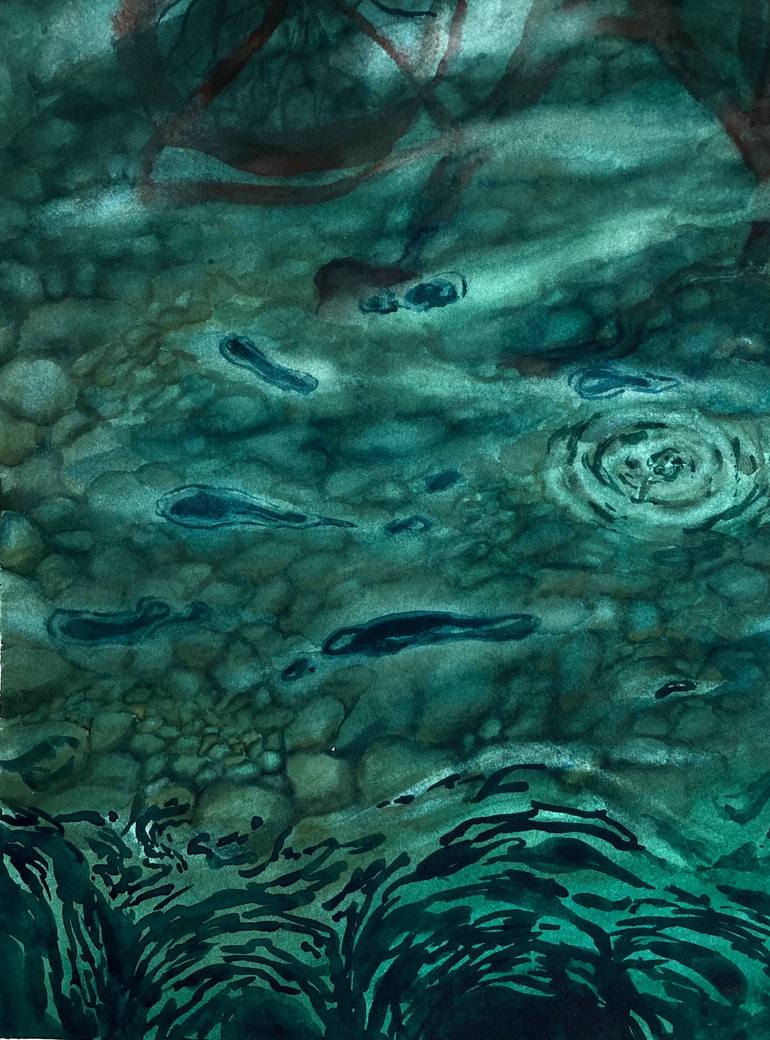 Original Water Painting by Valeria Golovenkina