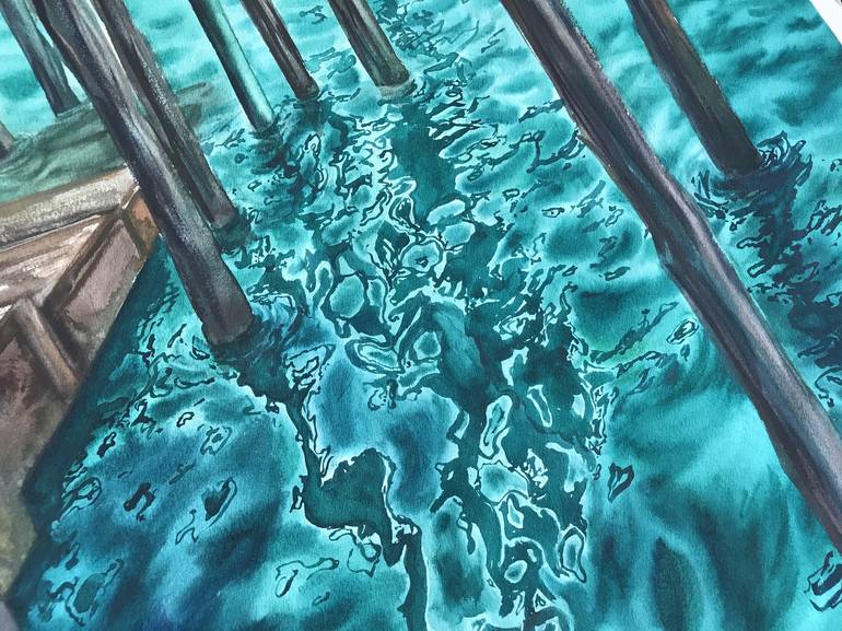 Original Water Painting by Valeria Golovenkina