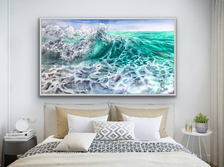 Original Realism Seascape Painting by Valeria Golovenkina