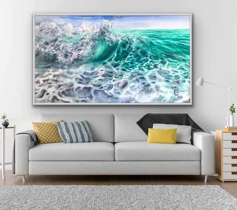 Original Realism Seascape Painting by Valeria Golovenkina