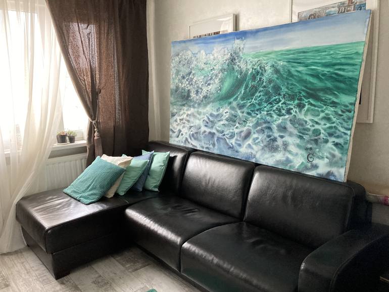 Original Realism Seascape Painting by Valeria Golovenkina