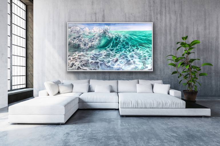 Original Realism Seascape Painting by Valeria Golovenkina