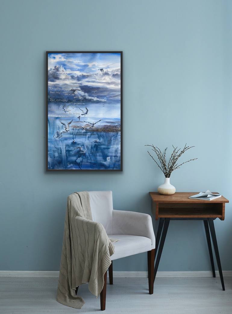 Original Impressionism Seascape Painting by Valeria Golovenkina