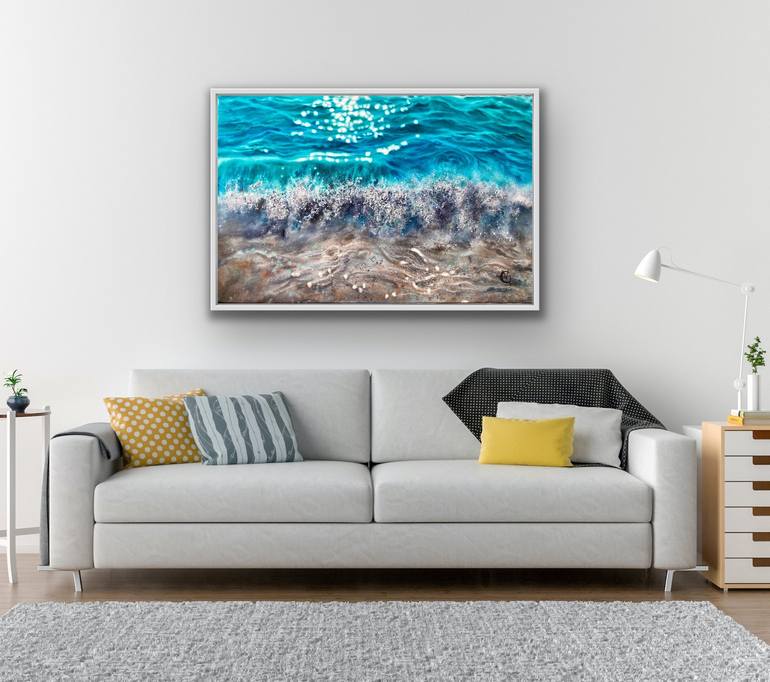 Original Impressionism Seascape Painting by Valeria Golovenkina