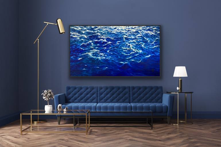 Original Impressionism Seascape Painting by Valeria Golovenkina