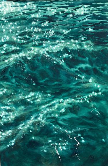 Original Photorealism Seascape Paintings by Valeria Golovenkina