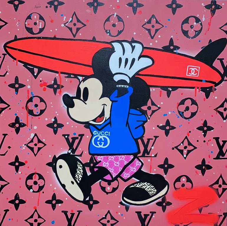 Mario X Louis Vuitton Painting by LOIC ZGS