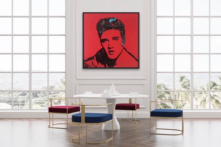 Original Conceptual Pop Culture/Celebrity Painting by Mahyar Amiri
