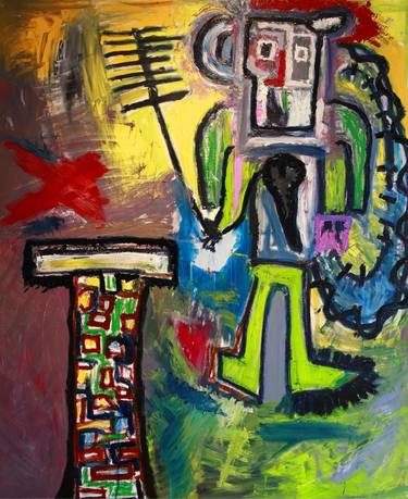 Original Expressionism Abstract Paintings by Alexander Bijev