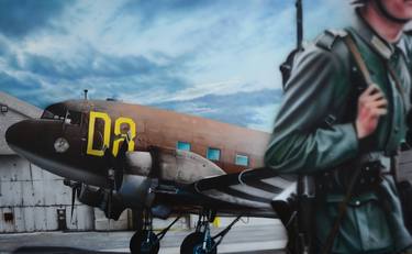 Print of Fine Art Airplane Paintings by Mark P