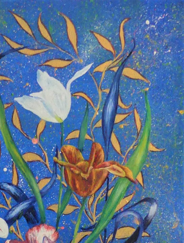 Original Contemporary Floral Painting by Elizabeth Sadler