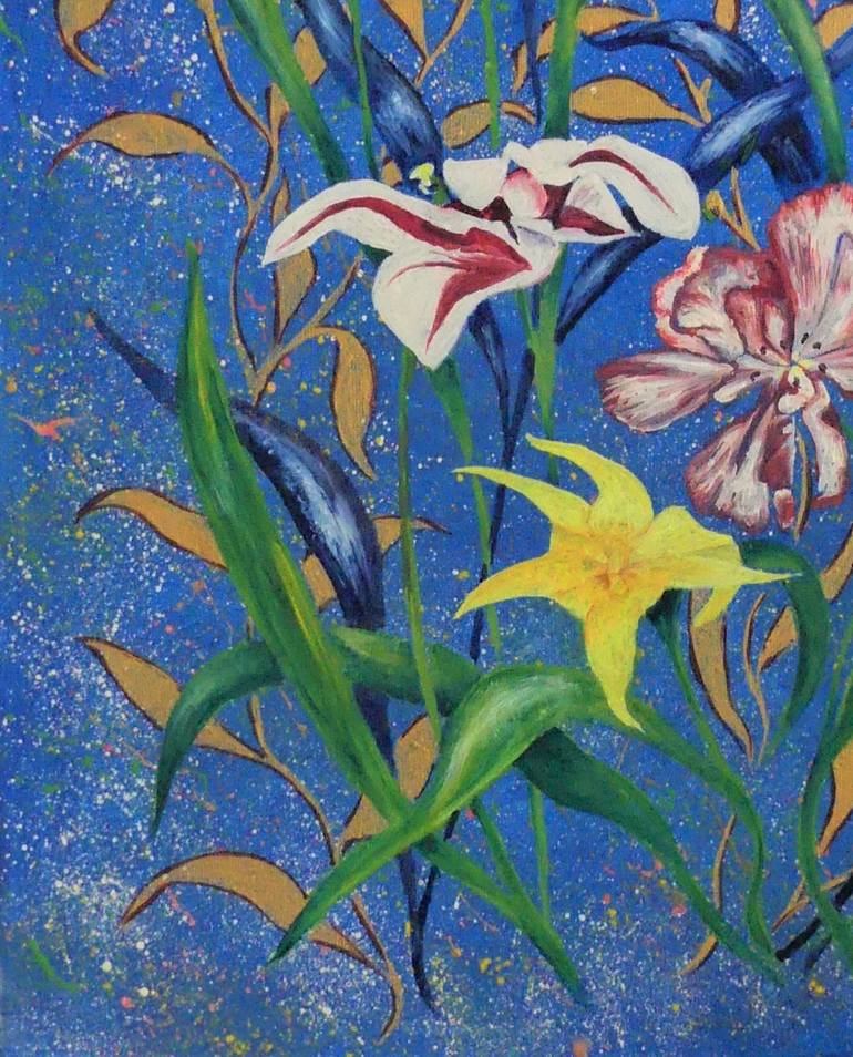 Original Floral Painting by Elizabeth Sadler