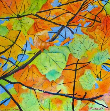 Print of Abstract Expressionism Seasons Paintings by Elizabeth Sadler