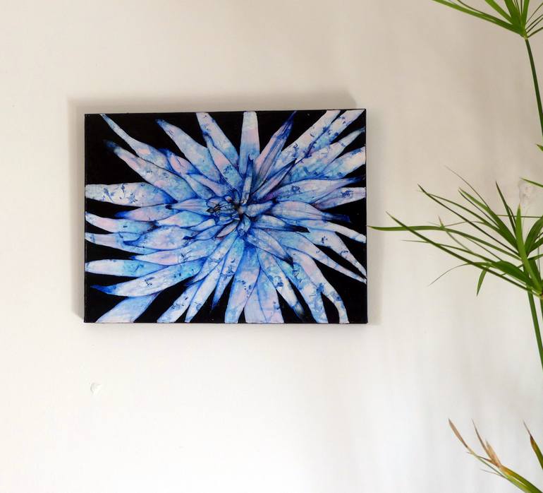 Original Art Deco Floral Painting by Elizabeth Sadler