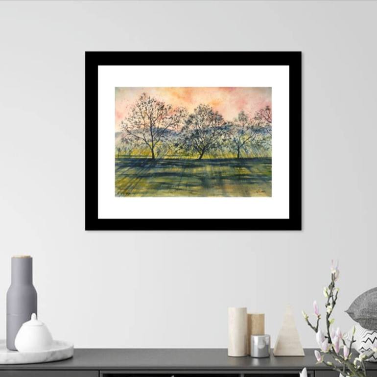 Original Color Field Painting Light Painting by Elizabeth Sadler