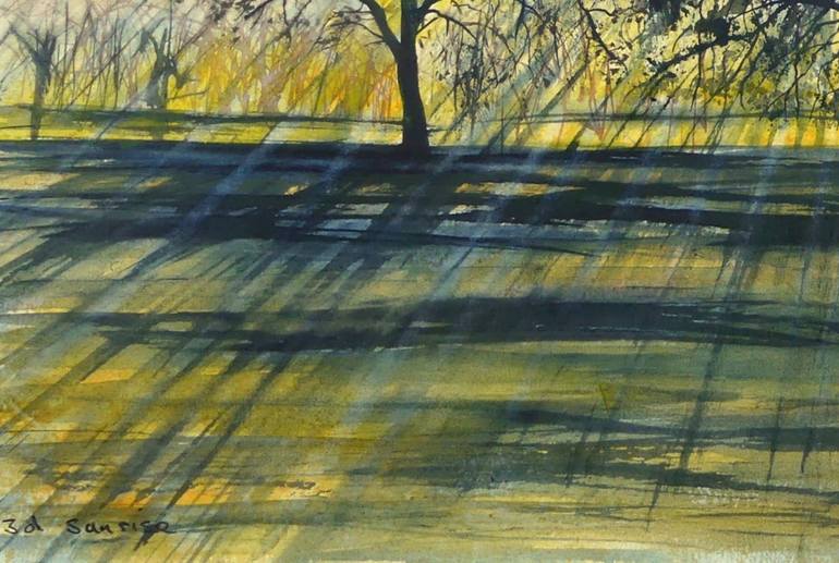 Original Color Field Painting Light Painting by Elizabeth Sadler