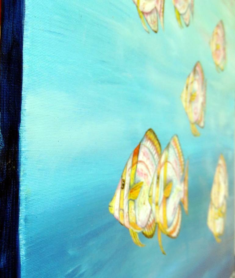 Original Fine Art Fish Painting by Elizabeth Sadler