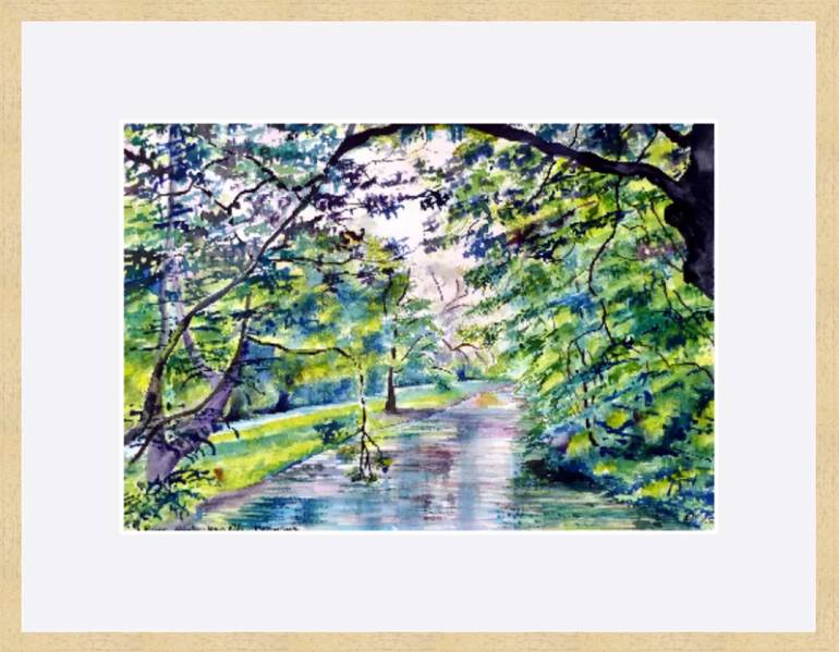 Original Color Field Painting Landscape Painting by Elizabeth Sadler