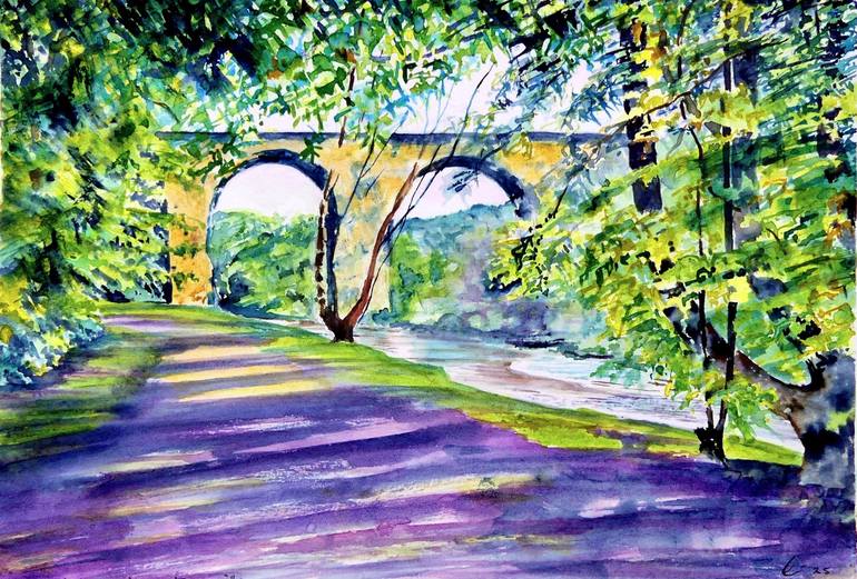 Print of Impressionism Landscape Paintings by Elizabeth Sadler