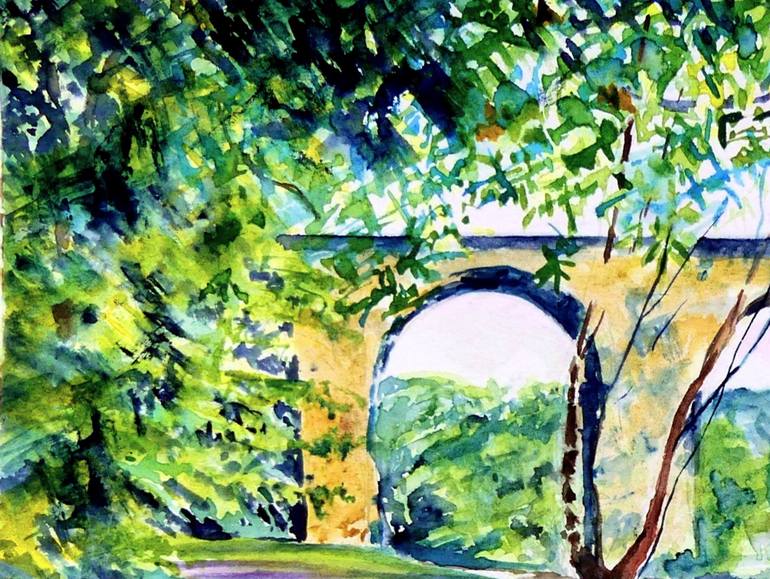 Original Impressionism Landscape Painting by Elizabeth Sadler