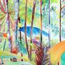 Chaos of jungle foliage